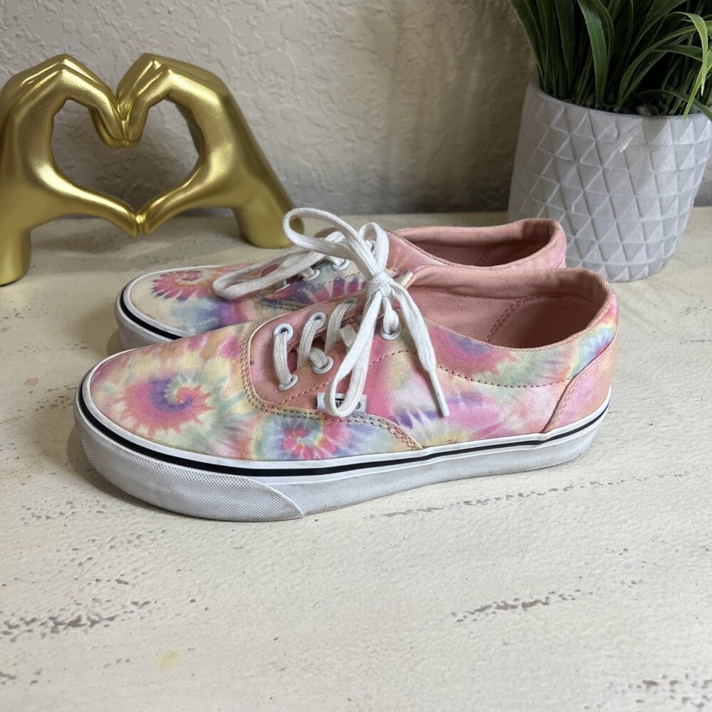 Vans Women’s Classic Lace Up Shift Tie Dye Sneakers Size 6.5 - Picture 2 of 8